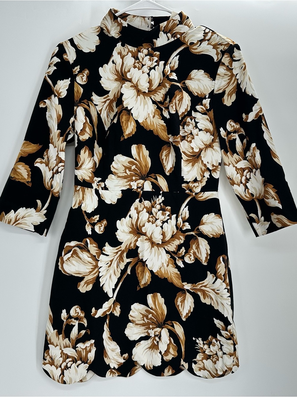 NWT Maeve Anthropologie Mock-Neck Shift Mini Dress Size 4 Petite - Picture 4 of 12
